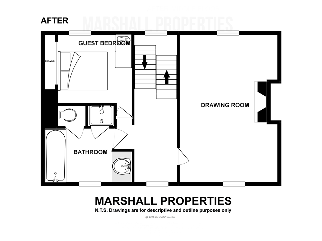 After - Middle Floor Plan