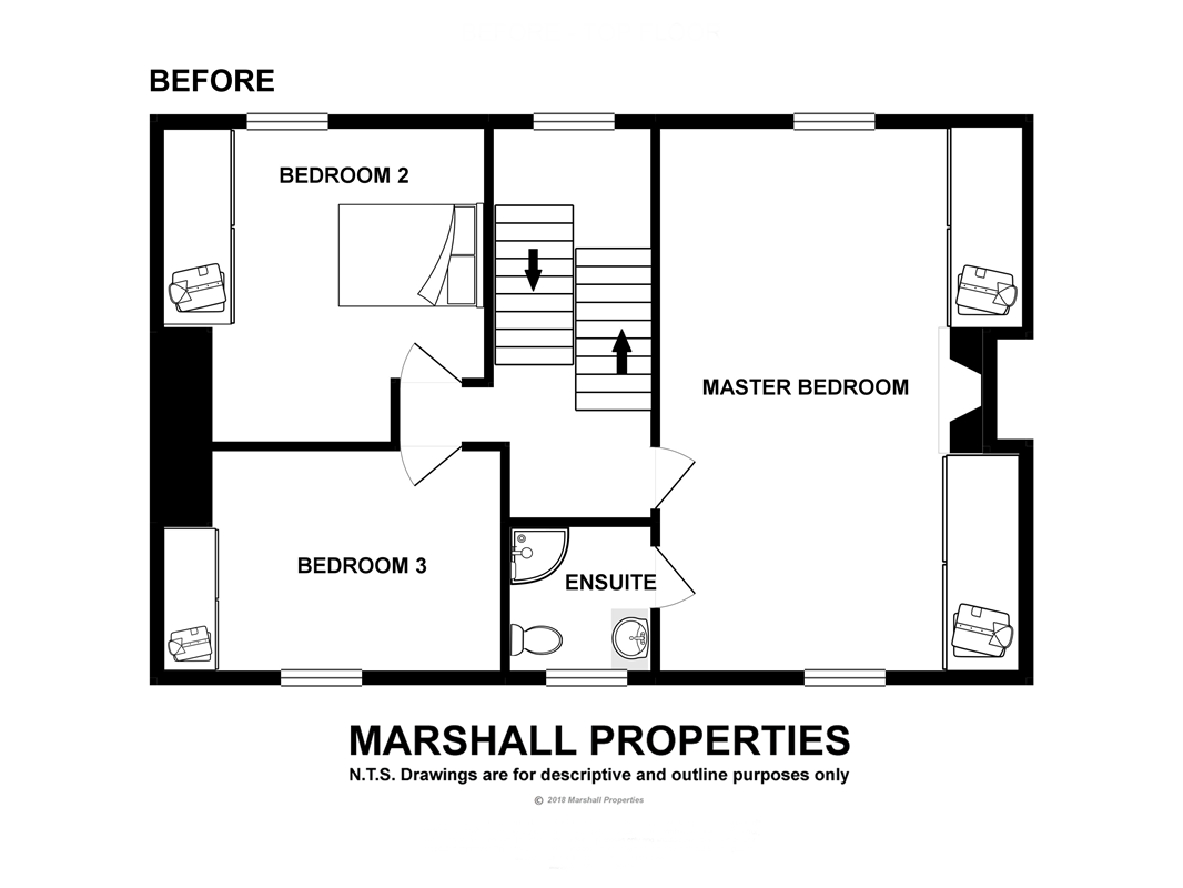 Before - Top Floor Plan